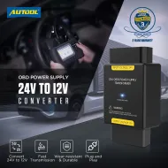 CONVERTIDOR OBD2 24V A 12V AUTOOL PARA SCANNER- HEAVY DUTY