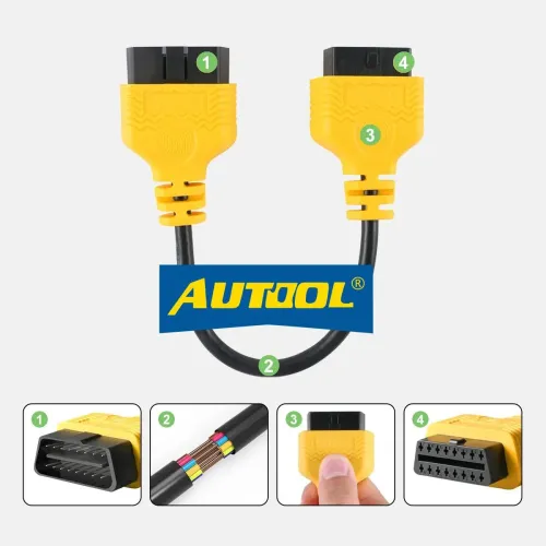 CABLE AUTOOL EXTENSION OBD2 30 CMS