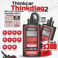 SCANNER THINKDIAG 2 CON LICENCIA DIAGZONE PRO 1 AÑO